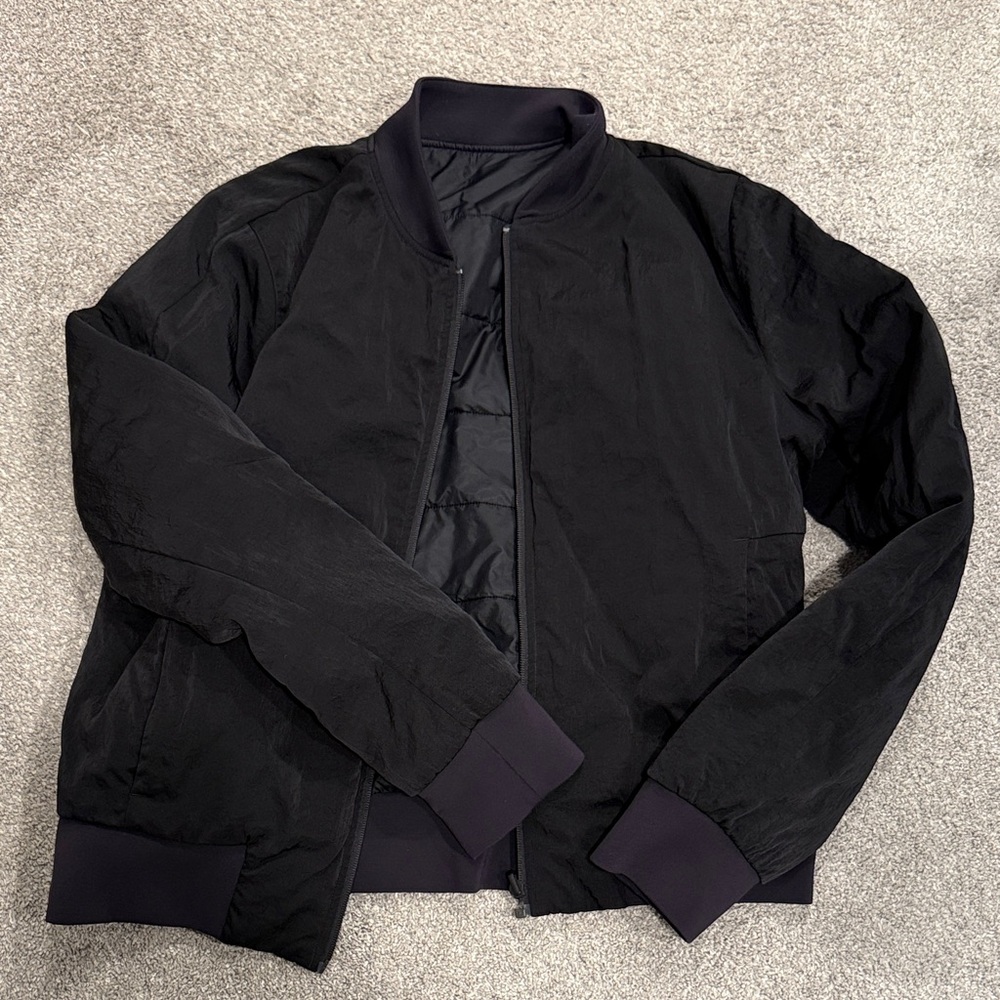 lululemon athletica Black Bomber Jacket